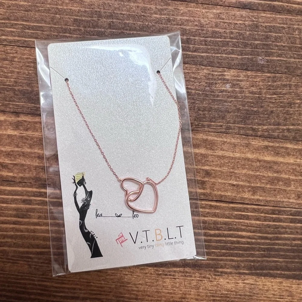 FWP Rose gold interlocking heart bracelet - Picture 1 of 2
